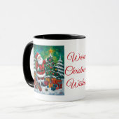 Santas magischer Weihnachtsbecher Tasse (Vorderseite Links)