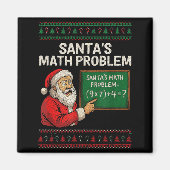 Santa's Math Problem 67 Viral Meme Christmas Ugly  Magnet (Vorne)