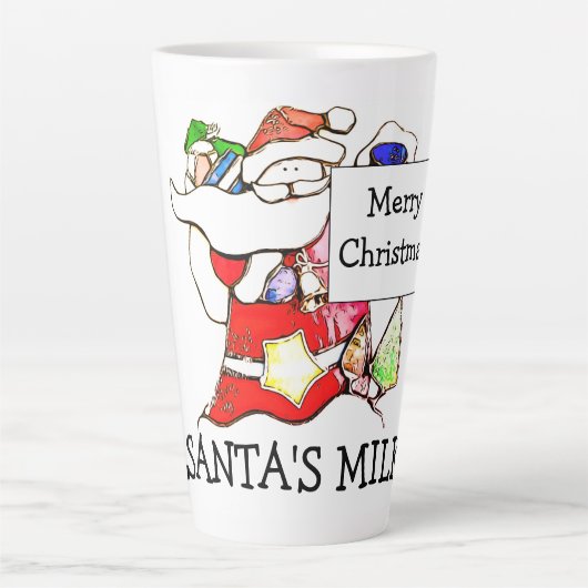 Santa's Milk Latte Tasse (Vorderseite)