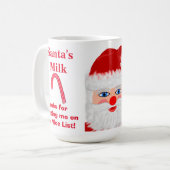 Santa's Milk Nice List Tasse halten (Vorderseite Links)