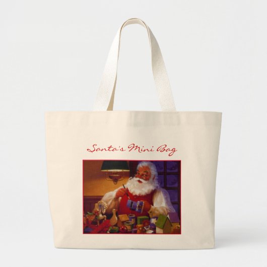 Santa's Mini-Tasche Jumbo Stoffbeutel (Vorne)