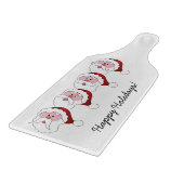 Santa's Mustaches Schneidebrett (Ecke)