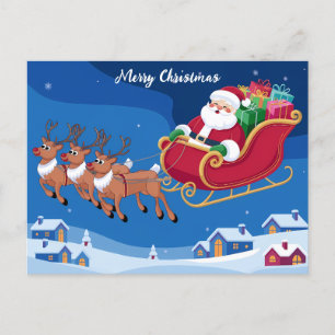 Santas nächtliche Schlittenfahrt Weihnachten
