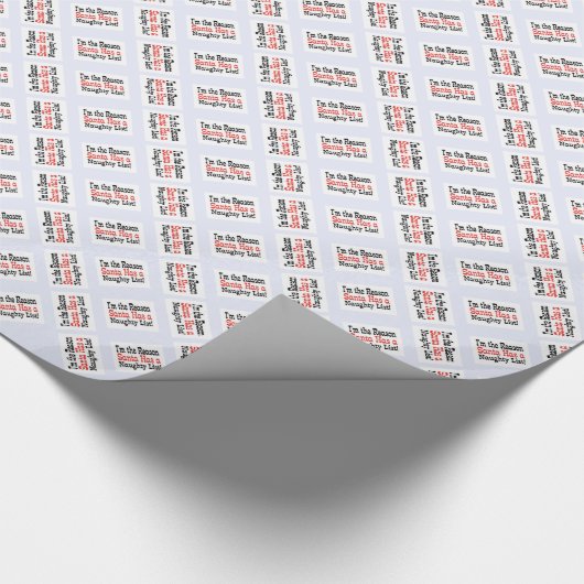 Santa's Naughty List! Geschenkpapier (Ecke)