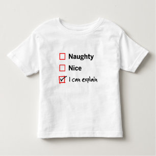 Santas Naughty List - ich kann es erklären Kleinkind T-shirt