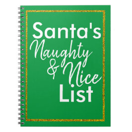 Santa's Naughty & Nice Journal Notizblock