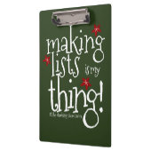 Santas Naughty & nice list Klemmbrett (Links)