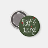 Santas Naughty & nice list Magnet (Vorderseite/Rückseite)