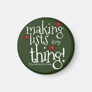 Santas Naughty & nice list Magnet