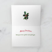 Santas Naughty oder Nice List Karte (Innenseite)