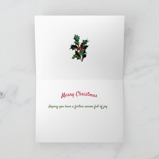 Santas Naughty oder Nice List Karte (Innenseite)