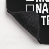 Santa's Naughty Or Nice List I Tried Christmas Mousepad (Ecke)