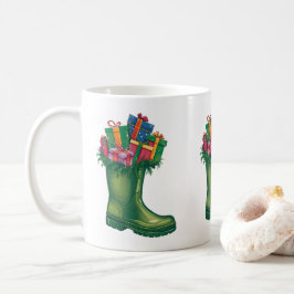 Santas neue Stiefel Kaffeetasse
