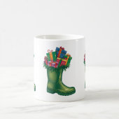 Santas neue Stiefel Kaffeetasse (Mittel)