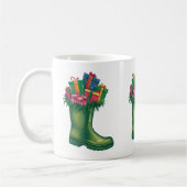 Santas neue Stiefel Kaffeetasse (Links)