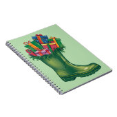 Santas neue Stiefel Notizblock (Rechte Seite)