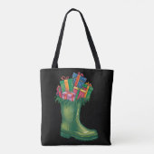 Santas neue Stiefel Tasche (Rückseite)