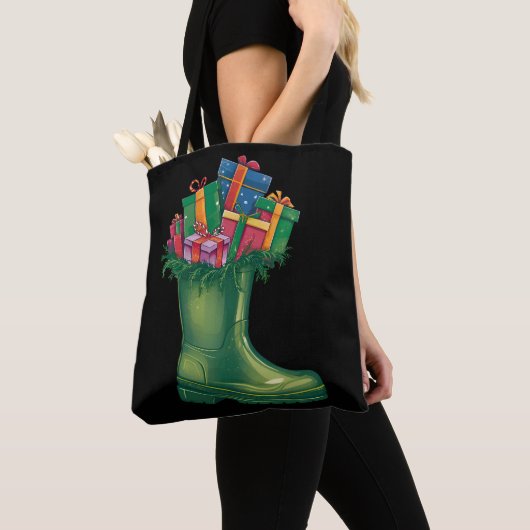 Santas neue Stiefel Tasche (Von Nahem)