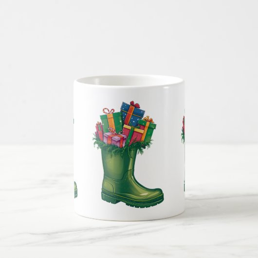 Santa's New Boots Kaffeetasse (Mittel)