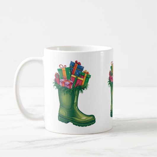 Santa's New Boots Kaffeetasse (Links)