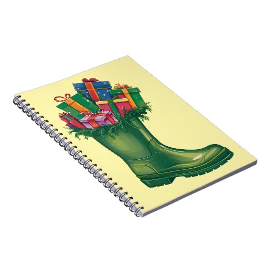 Santa's New Boots Notizblock (Rechte Seite)