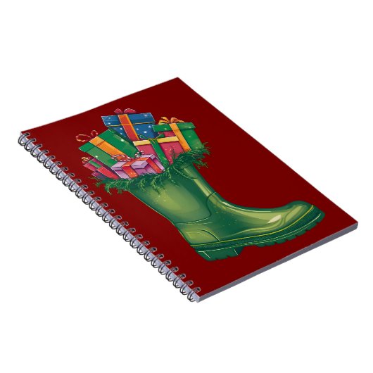 Santa's New Boots Notizblock (Rechte Seite)