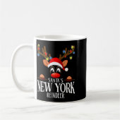 Santas New York Reindeer Funny Xmas Matching Pjs Kaffeetasse (Links)