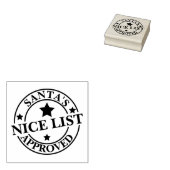 Santas Nice List Approved Christmas Gummistempel (Stempel)