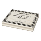 Santa's Nice List Certificate Wood Art Stamp Gummistempel (Stempel)