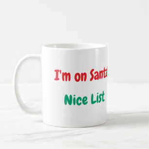 Santas Nice List Tasse - Weihnachten