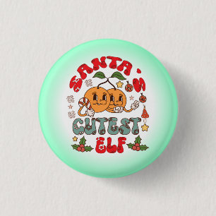 Santa's Niedlicher Elf Sublimation-80881 Button