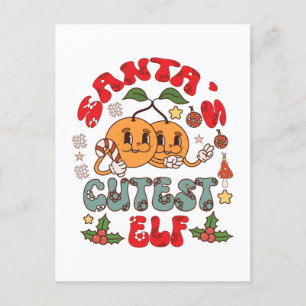 Santa's Niedlicher Elf Sublimation-80881 Feiertagspostkarte
