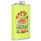 Santa's Niedlicher Elf Sublimation-80881 Flachmann (Rechts)