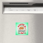Santa's Niedlicher Elf Sublimation-80881 Magnet (In Situ (Geschirrspüler))