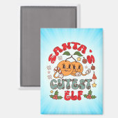 Santa's Niedlicher Elf Sublimation-80881 Magnet (Vorderseite/Rückseite)