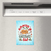 Santa's Niedlicher Elf Sublimation-80881 Magnet (In Situ (Geschirrspüler))