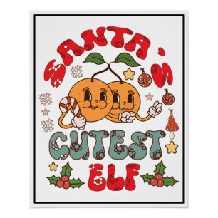 Santa's Niedlicher Elf Sublimation-80881 Poster