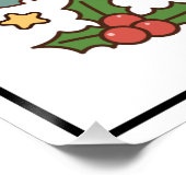 Santa's Niedlicher Elf Sublimation-80881 Poster (Ecke)