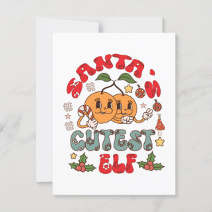 Santa's Niedlicher Elf Sublimation-80881 Postkarte