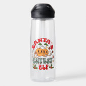 Santa's Niedlicher Elf Sublimation-80881 Trinkflasche (Rückseite)