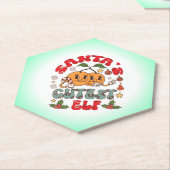 Santa's Niedlicher Elf Sublimation-80881 Untersetzer (angewinkelt)