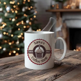 Santa's North Pole Coffee Shop Christmas Mug Kaffeetasse