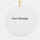 Santa's North Pole Holiday Golfing Fun Keramik Ornament (Hinten)