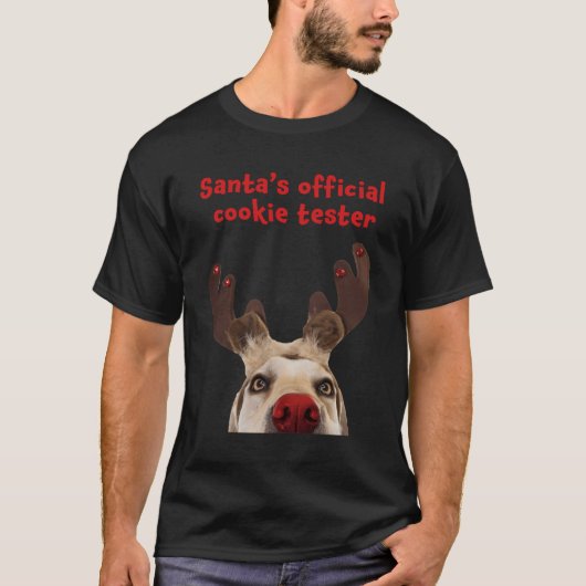 Santa's Offiziell Cookie Tester - Funny Holiday Do T-Shirt (Vorderseite)