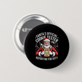 Santas offizieller Cookie-Tester meldet sich zum D Button (Vorne & Hinten)