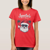 Santa's Outta Office, Christmas Humor T-Shirt (Vorderseite)