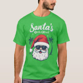 Santa's Outta Office, Christmas Humor T-Shirt (Vorderseite)
