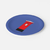 Santas Postbox Pappteller (Schrägansicht)