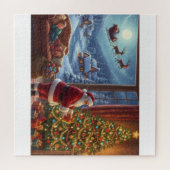 Santa's Quiet Visit: A Winter Wish Puzzle (Horizontal)