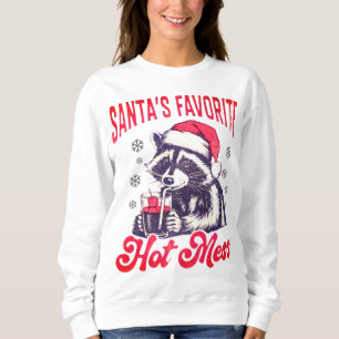Santas Raccoon Sweatshirt